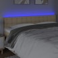 vidaXL LED Kopfteil Creme 200x5x78/88 cm Stoff vidaXL LED Kopfteil Creme 200x5x78/88 cm Stoff