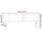 vidaXL LED Kopfteil Creme 200x5x78/88 cm Stoff vidaXL LED Kopfteil Creme 200x5x78/88 cm Stoff