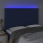 vidaXL LED Kopfteil Blau 144x5x118/128 cm Stoff vidaXL LED Kopfteil Blau 144x5x118/128 cm Stoff