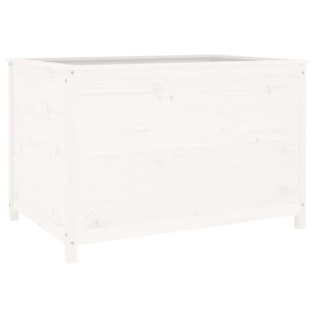 vidaXL Hochbeet Weiß 119,5x82,5x78 cm Massivholz Kiefer