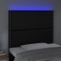 vidaXL LED Kopfteil Schwarz 80x5x118/128 cm Kunstleder vidaXL LED Kopfteil Schwarz 80x5x118/128 cm Kunstleder