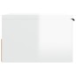 vidaXL Wand-Nachttische 2 Stk. Hochglanz-Weiß 34x30x20 cm vidaXL Wand-Nachttische 2 Stk. Hochglanz-Weiß 34x30x20 cm