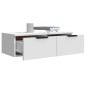 vidaXL Wandschrank Weiß 68x30x20 cm Holzwerkstoff vidaXL Wandschrank Weiß 68x30x20 cm Holzwerkstoff