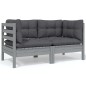vidaXL 8-tlg. Garten-Lounge-Set mit Anthrazit Kissen Kiefernholz vidaXL 8-tlg. Garten-Lounge-Set mit Anthrazit Kissen Kiefernholz