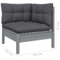vidaXL 8-tlg. Garten-Lounge-Set mit Anthrazit Kissen Kiefernholz vidaXL 8-tlg. Garten-Lounge-Set mit Anthrazit Kissen Kiefernholz