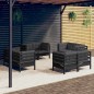 vidaXL 8-tlg. Garten-Lounge-Set mit Anthrazit Kissen Kiefernholz vidaXL 8-tlg. Garten-Lounge-Set mit Anthrazit Kissen Kiefernholz
