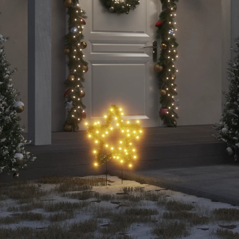 vidaXL Weihnachtssterne mit Erdspießen 3 Stk. 50 LEDs 29 cm vidaXL Weihnachtssterne mit Erdspießen 3 Stk. 50 LEDs 29 cm