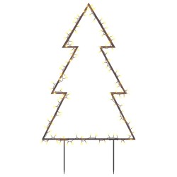 vidaXL Weihnachtsbaum mit Erdspießen und 115 LEDs 90 cm