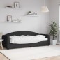 Tagesbett mit Matratze Schwarz 80x200 cm Stoff Tagesbett mit Matratze Schwarz 80x200 cm Stoff