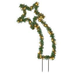 vidaXL Sternschnuppe mit Erdspießen und 115 LEDs 89 cm