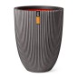 Capi Vase Groove Elegant 46x58 cm Anthrazit Capi Vase Groove Elegant 46x58 cm Anthrazit