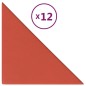 vidaXL Wandpaneele 12 Stk. Rot 30x30 cm Kunstleder 0,54 m² vidaXL Wandpaneele 12 Stk. Rot 30x30 cm Kunstleder 0,54 m²