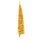 vidaXL Künstlicher Halb-Weihnachtsbaum mit Ständer Schlank Gold 180 cm vidaXL Künstlicher Halb-Weihnachtsbaum mit Ständer Schlank Gold 180 cm