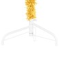 vidaXL Künstlicher Halb-Weihnachtsbaum mit Ständer Schlank Gold 180 cm vidaXL Künstlicher Halb-Weihnachtsbaum mit Ständer Schlank Gold 180 cm