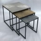 HSM Collection 3-tlg. Couchtisch-Set Fletcher Quadratisch HSM Collection 3-tlg. Couchtisch-Set Fletcher Quadratisch