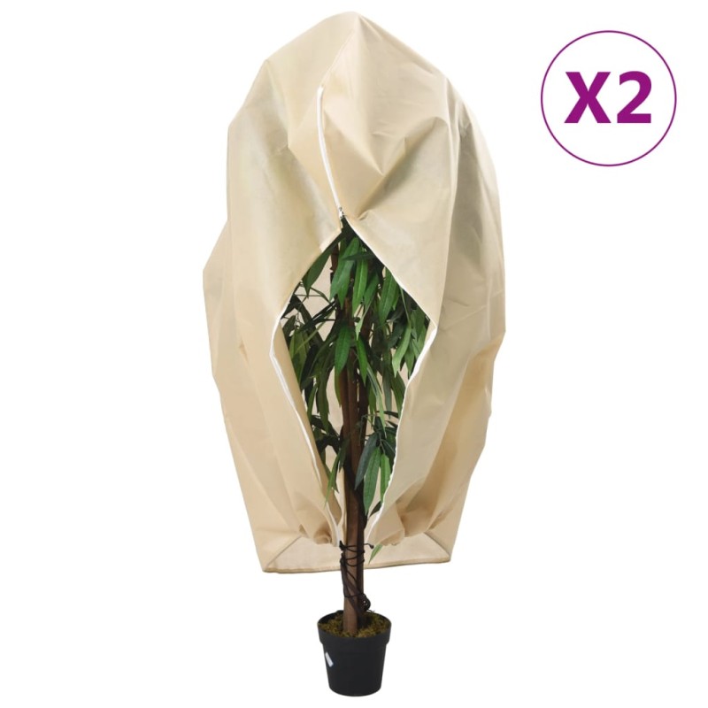 vidaXL Wintervlies mit Reißverschluss 2 Stk. 70 g/m² 1,55x1,55 m vidaXL Wintervlies mit Reißverschluss 2 Stk. 70 g/m² 1,55x1,55 m