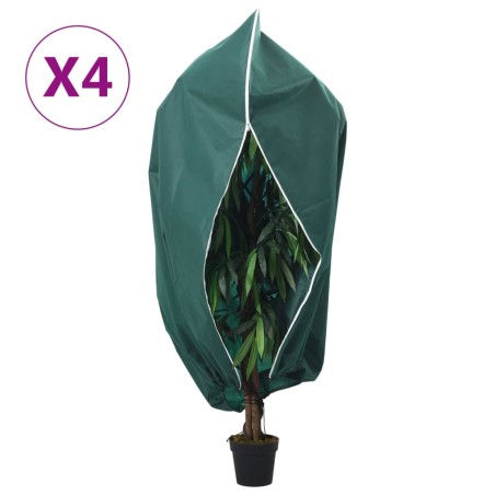 vidaXL Wintervlies mit Reißverschluss 4 Stk. 70 g/m² 3,93x3 m