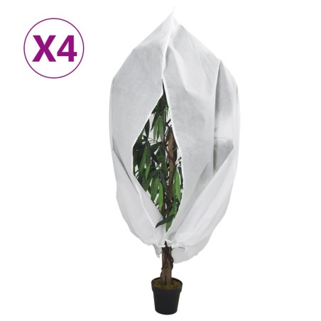 vidaXL Wintervlies mit Reißverschluss 4 Stk. 70 g/m² 1,55x1,55 m