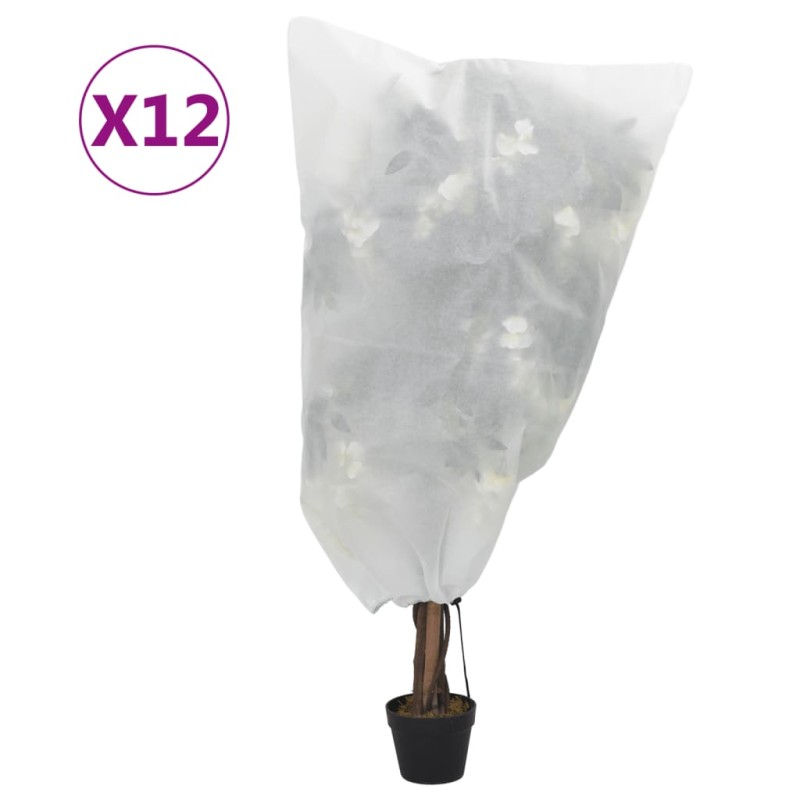 vidaXL Wintervlies mit Kordelzug 12 Stk. 70 g/m² 0,8x1 m vidaXL Wintervlies mit Kordelzug 12 Stk. 70 g/m² 0,8x1 m