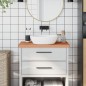 vidaXL Waschtischplatte 80x40x4 cm Massivholz Buche vidaXL Waschtischplatte 80x40x4 cm Massivholz Buche
