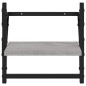 vidaXL Wandregale mit Stangen 2 Stk. Grau Sonoma 30x25x30 cm vidaXL Wandregale mit Stangen 2 Stk. Grau Sonoma 30x25x30 cm