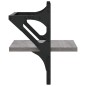 vidaXL Wandregale mit Stangen 2 Stk. Grau Sonoma 30x25x30 cm vidaXL Wandregale mit Stangen 2 Stk. Grau Sonoma 30x25x30 cm