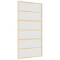 vidaXL Schiebetür Golden 102,5x205 cm Matt ESG-Glas und Aluminium vidaXL Schiebetür Golden 102,5x205 cm Matt ESG-Glas und Aluminium