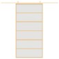 vidaXL Schiebetür Golden 102,5x205 cm Matt ESG-Glas und Aluminium vidaXL Schiebetür Golden 102,5x205 cm Matt ESG-Glas und Aluminium