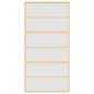 vidaXL Schiebetür Golden 102,5x205 cm Matt ESG-Glas und Aluminium vidaXL Schiebetür Golden 102,5x205 cm Matt ESG-Glas und Aluminium