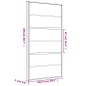 vidaXL Schiebetür Golden 102,5x205 cm Matt ESG-Glas und Aluminium vidaXL Schiebetür Golden 102,5x205 cm Matt ESG-Glas und Aluminium