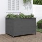 Hochbeet Grau 119,5x82,5x78 cm Massivholz Kiefer Hochbeet Grau 119,5x82,5x78 cm Massivholz Kiefer