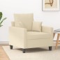 vidaXL Sessel Creme 60 cm Stoff vidaXL Sessel Creme 60 cm Stoff