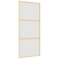 vidaXL Schiebetür Golden 90x205 cm Matt ESG-Glas und Aluminium vidaXL Schiebetür Golden 90x205 cm Matt ESG-Glas und Aluminium