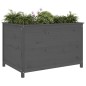 Hochbeet Grau 119,5x82,5x78 cm Massivholz Kiefer Hochbeet Grau 119,5x82,5x78 cm Massivholz Kiefer
