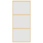 vidaXL Schiebetür Golden 90x205 cm Matt ESG-Glas und Aluminium vidaXL Schiebetür Golden 90x205 cm Matt ESG-Glas und Aluminium