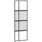 vidaXL Schiebetür Schwarz 76x205 cm Hartglas und Aluminium vidaXL Schiebetür Schwarz 76x205 cm Hartglas und Aluminium