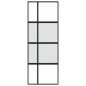 vidaXL Schiebetür Schwarz 76x205 cm Hartglas und Aluminium vidaXL Schiebetür Schwarz 76x205 cm Hartglas und Aluminium