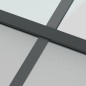 vidaXL Schiebetür Schwarz 76x205 cm Hartglas und Aluminium vidaXL Schiebetür Schwarz 76x205 cm Hartglas und Aluminium