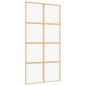 vidaXL Schiebetür Golden 102,5x205 cm ESG-Klarglas und Aluminium vidaXL Schiebetür Golden 102,5x205 cm ESG-Klarglas und Aluminium