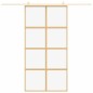 vidaXL Schiebetür Golden 102,5x205 cm ESG-Klarglas und Aluminium vidaXL Schiebetür Golden 102,5x205 cm ESG-Klarglas und Aluminium