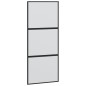vidaXL Schiebetür Schwarz 90x205 cm Hartglas und Aluminium vidaXL Schiebetür Schwarz 90x205 cm Hartglas und Aluminium