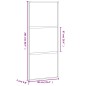 vidaXL Schiebetür Schwarz 90x205 cm Hartglas und Aluminium vidaXL Schiebetür Schwarz 90x205 cm Hartglas und Aluminium