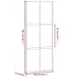 vidaXL Schiebetür Schwarz 90x205 cm Hartglas und Aluminium vidaXL Schiebetür Schwarz 90x205 cm Hartglas und Aluminium