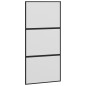 vidaXL Schiebetür Schwarz 102,5x205 cm Hartglas und Aluminium vidaXL Schiebetür Schwarz 102,5x205 cm Hartglas und Aluminium