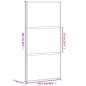 vidaXL Schiebetür Schwarz 102,5x205 cm Hartglas und Aluminium vidaXL Schiebetür Schwarz 102,5x205 cm Hartglas und Aluminium