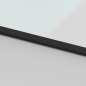 vidaXL Schiebetür Schwarz 102,5x205 cm Hartglas und Aluminium vidaXL Schiebetür Schwarz 102,5x205 cm Hartglas und Aluminium