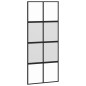 vidaXL Schiebetür Schwarz 90x205 cm Hartglas und Aluminium vidaXL Schiebetür Schwarz 90x205 cm Hartglas und Aluminium