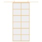 vidaXL Schiebetür Golden 90x205 cm ESG-Klarglas und Aluminium vidaXL Schiebetür Golden 90x205 cm ESG-Klarglas und Aluminium