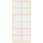 vidaXL Schiebetür Golden 90x205 cm ESG-Klarglas und Aluminium vidaXL Schiebetür Golden 90x205 cm ESG-Klarglas und Aluminium