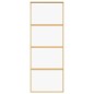 vidaXL Schiebetür Golden 76x205 cm ESG-Klarglas und Aluminium vidaXL Schiebetür Golden 76x205 cm ESG-Klarglas und Aluminium